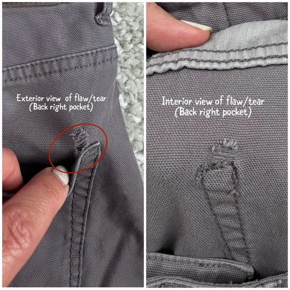 Peter Millar Pants. Gray. 32 waist, 25 inseam - Picture 3 of 12